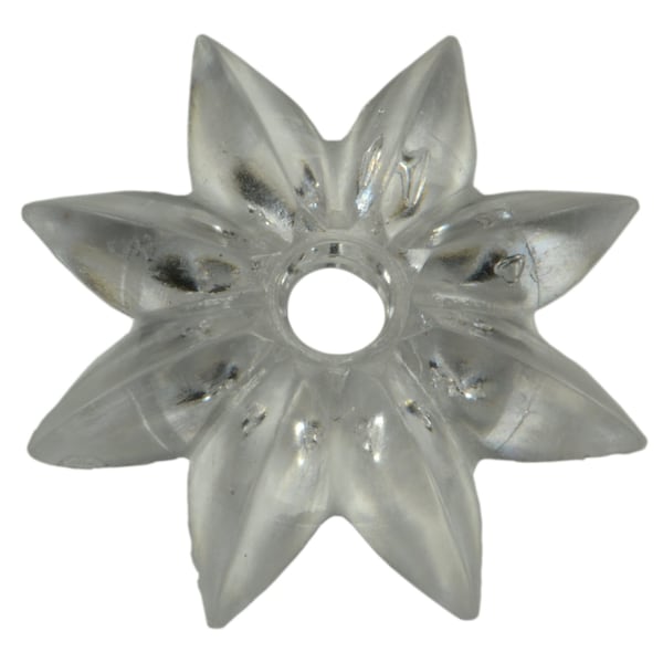 Midwest Fastener 1" Clear Plastic Rosette Mirror Hardware 15PK - 66184