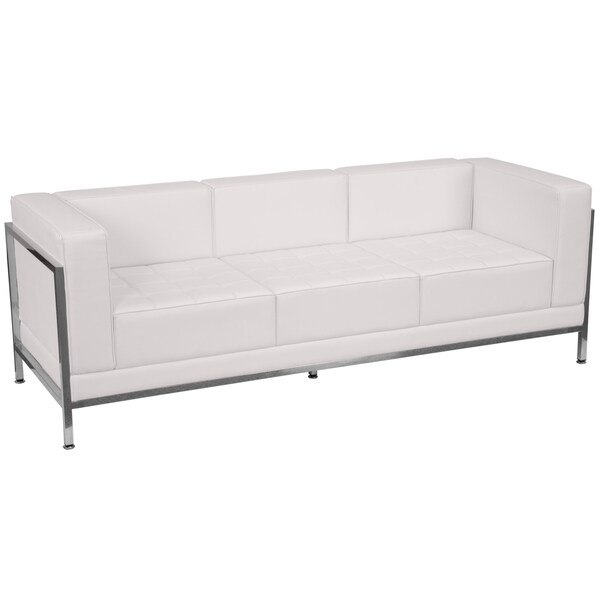 Flash Furniture 6 pcs. Living Room Set, Upholstery Color: White - ZB-IMAG-SET20-WH-GG