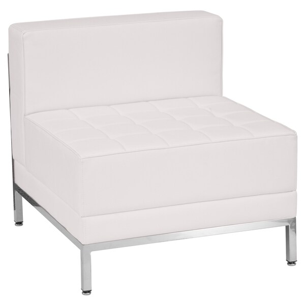 Flash Furniture 6 pcs. Living Room Set, Upholstery Color: White - ZB-IMAG-SET20-WH-GG