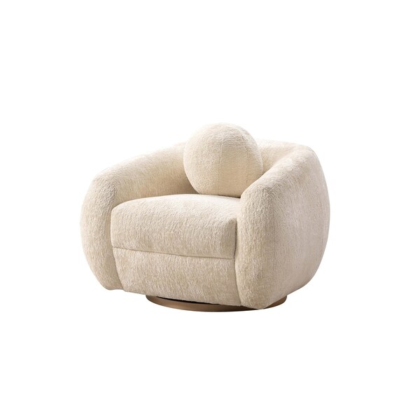 Manhattan Comfort Tribeca Sofa and Accent Chairs in Cream, 3PK - 3-ACSF16-CR