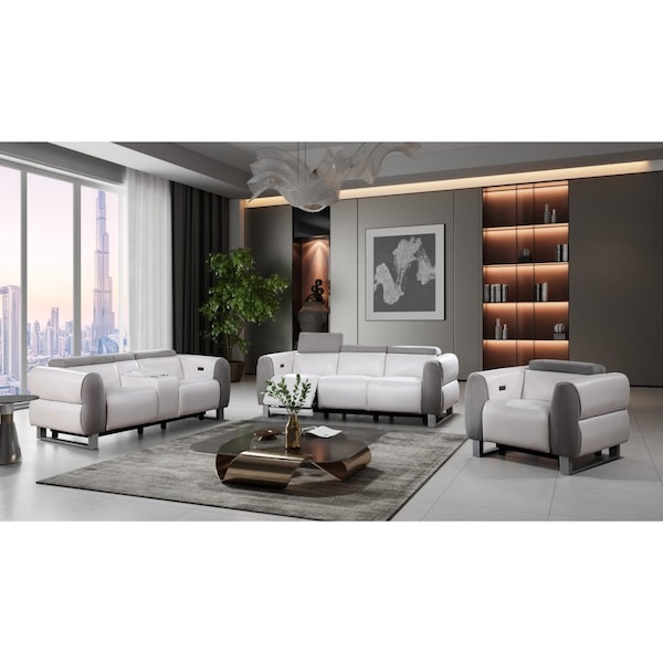 Global Furniture Usa U8520 BLANCHE WHT/GRY F06 PRS/PCRLS/PR - 6284