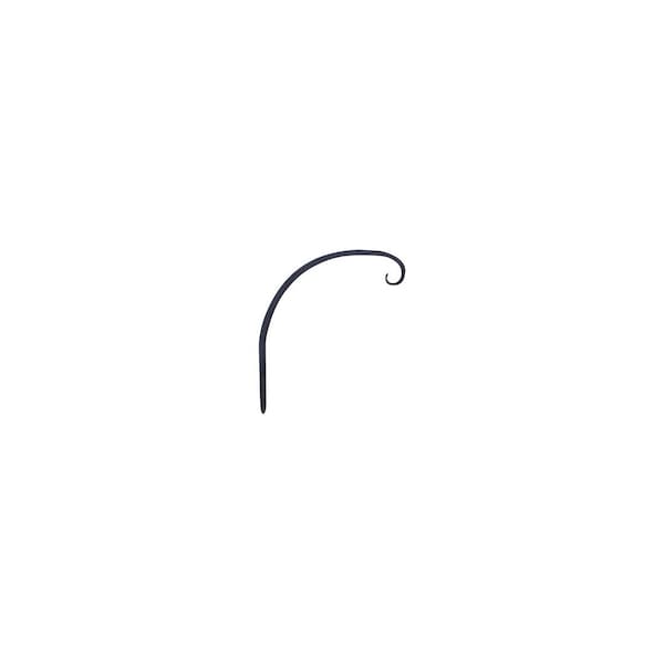 Green Thumb Hanging Plant Hook, Curved, Black, 8-In. - 89408GT