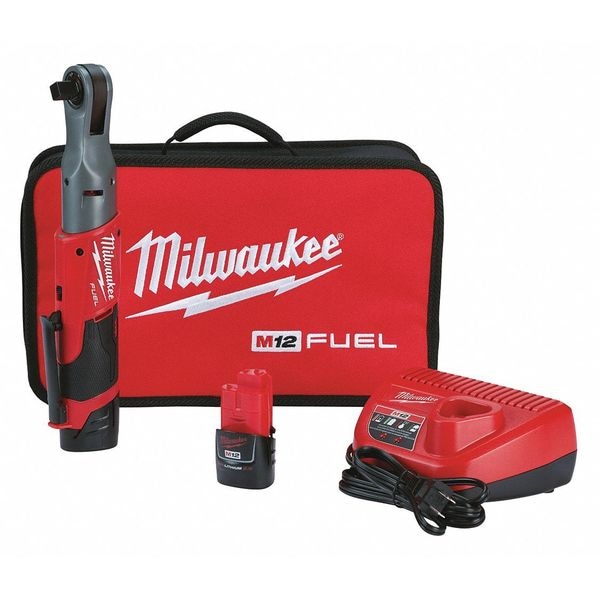 Milwaukee Tool M12 FUEL 1/2" Ratchet 2 Battery Kit - 2558-22