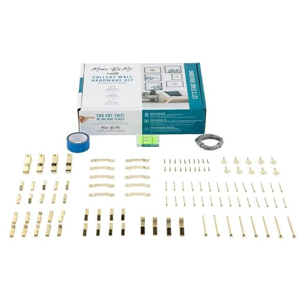 National Hardware Made By Me Series Gallery Wall Hardware Kit, Steel, Brass - N900-004