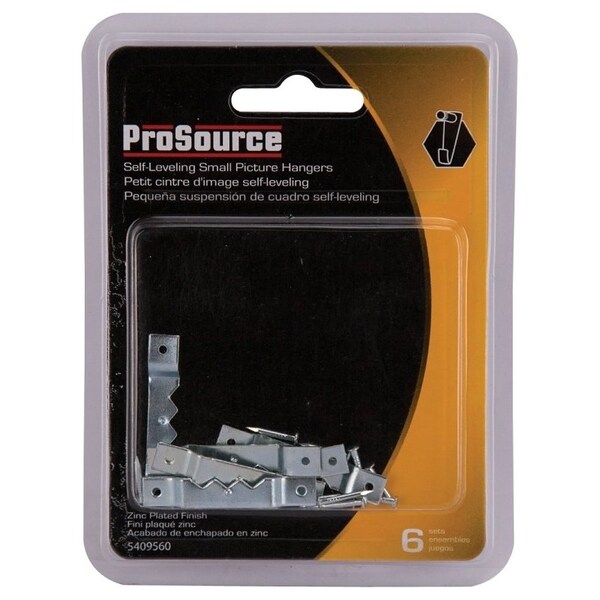 Prosource Frame Hanger, 4.5 lb, Steel, Zinc, Zinc, Nail-In Mounting - PH-121140-PS