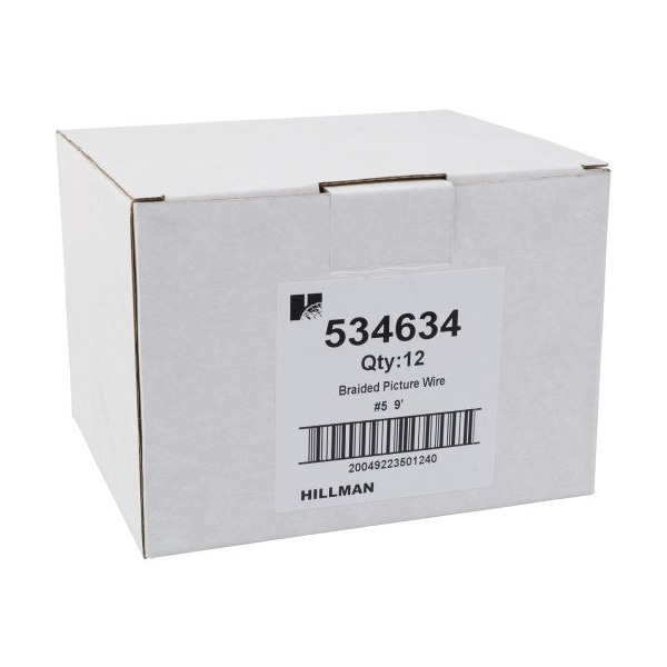 Hillman OOK 9 ft. L Galvanized Steel 2 Ga. Picture Hanging Cord, PK12 - 534634