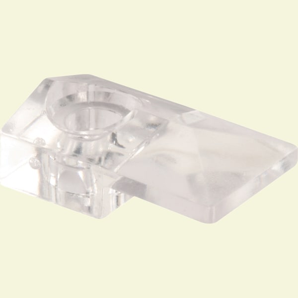 Prime-Line Mirror Clips, Modern 1/8 in. Glass Offset, Clear Acrylic Construction 6 Pack - U 9276