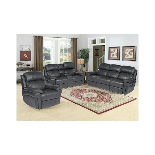 Sunset Trading Luxe Leather Reclining Living Room Set with Power Headrests - 3 Piece - SU-9102-94-1394-3PC