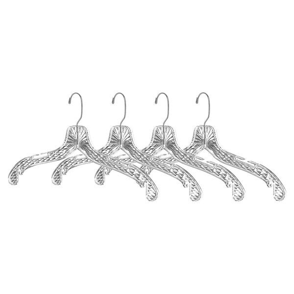 Whitmor Whitmor 8.80 in. H X 16.8 in. W X 1.8 in. L Plastic Clear Hanger 4 pk - 6062-4770
