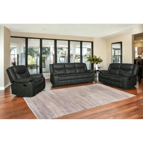 Homeroots Gray Sofa Set 192 x 108 x 120 in. - 366303