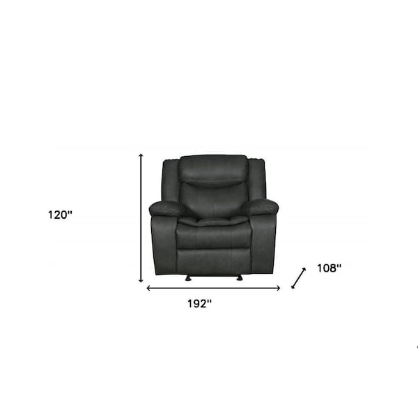 Homeroots Gray Sofa Set 192 x 108 x 120 in. - 366303