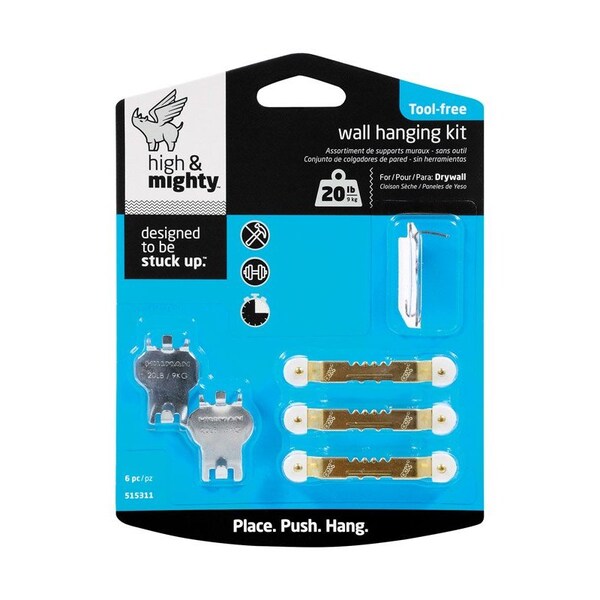 High & Mighty HILLMAN High & Mighty Sawtooth Picture Hanging Kit 20 lb 6 pk - 515311