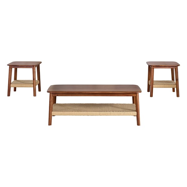Alaterre Furniture Calais 3 Piece Set, Coffee Table and 2 End Tables - ANCA1170R1