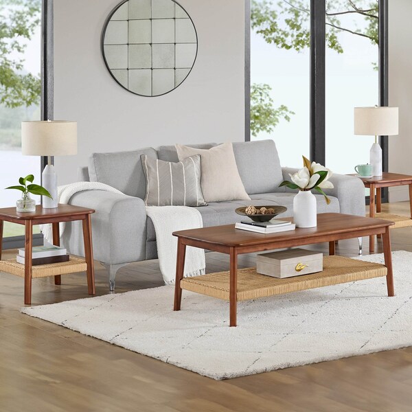 Alaterre Furniture Calais 3 Piece Set, Coffee Table and 2 End Tables - ANCA1170R1