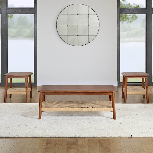 Alaterre Furniture Calais 3 Piece Set, Coffee Table and 2 End Tables - ANCA1170R1
