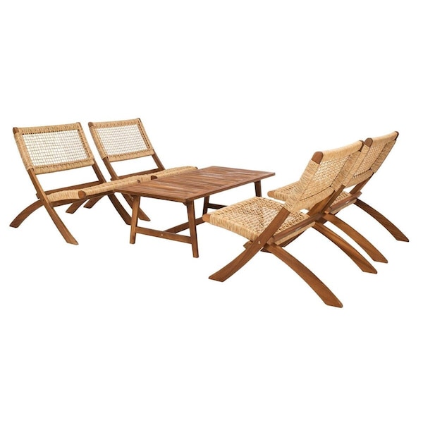 Safavieh Blaze Living Set, Natural - 5 Piece - PAT7080A