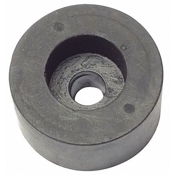 Zoro Select Bumper, Rubber, Black, 1/2"H x 1/2"W, PK.10 - 425-017U