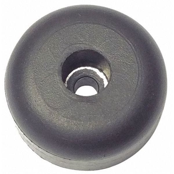 Zoro Select Bumper, Rubber, Black, 1/2"H x 1/2"W, PK.10 - 638W-017