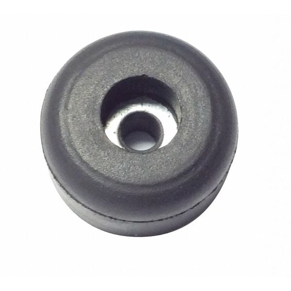 Zoro Select Bumper, Rubber, Black, 3/8"H x 3/8"W, PK.25 - 2806W-017