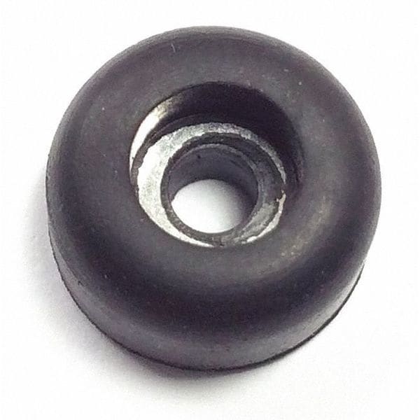 Zoro Select Bumper, Rubber, Black, 3/16"H x 1/2"W, PK.50 - 207W-017