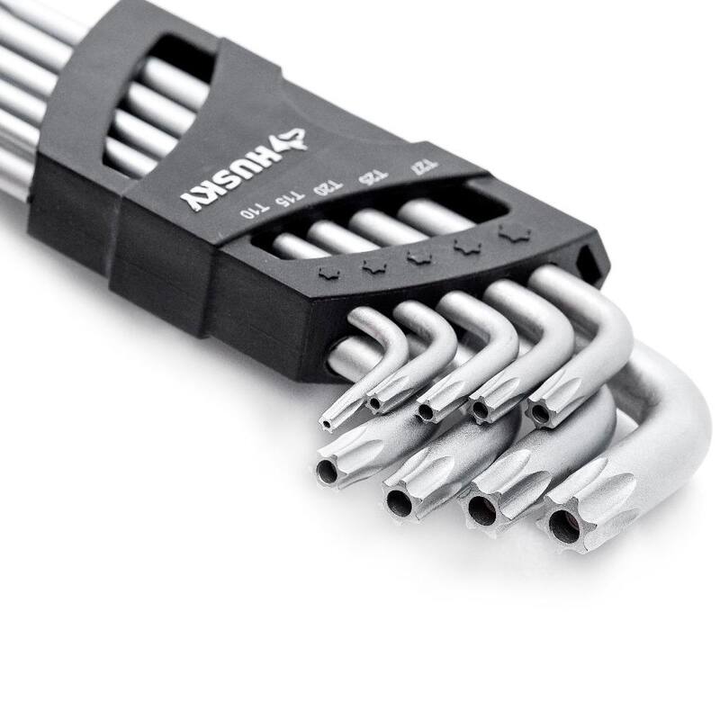 Juego de Llaves Torx L magnéticas e inviolables Husky (9 piezas) - HLAMTXK9PC