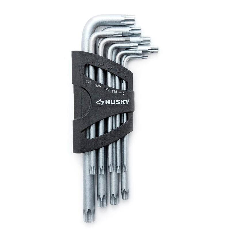 Juego de Llaves Torx L magnéticas e inviolables Husky (9 piezas) - HLAMTXK9PC