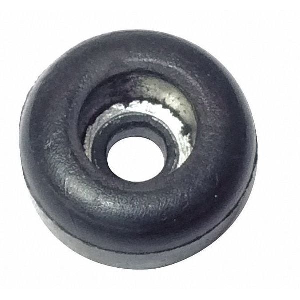 Zoro Select Bumper, Rubber, Black, 1/4"H x 1/4"W, PK.50 - 1308W-017D