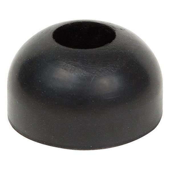 Zoro Select Bumper, Rubber, Black, 13/16"H x 13/16"W, PK.10 - 197W-007A
