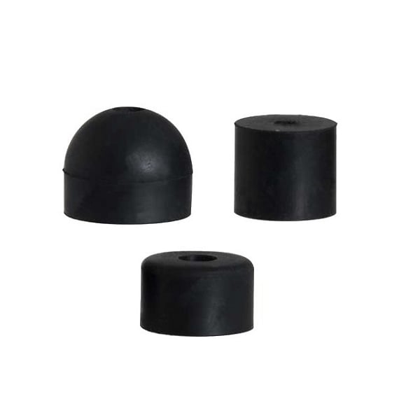 Electriduct SBR Recessed Bumpers, Round, 2 1/2"D x 1"H, PK 100 - GR-OMAR-613