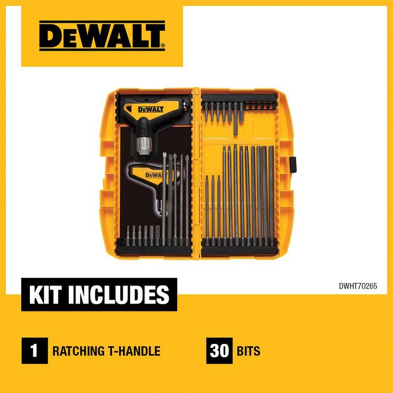 Juego de mango en T de trinquete DEWALT (31 piezas) - DWHT70265