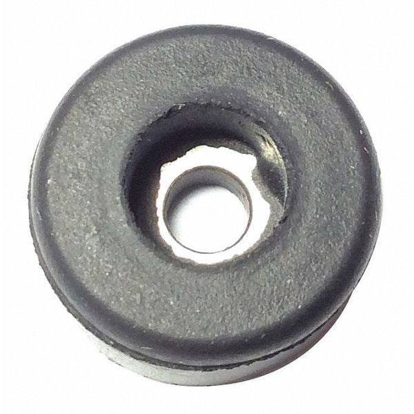 Zoro Select Bumper, Rubber, Black, 1/4"H x 1/4"W, PK.25 - 2072W-017