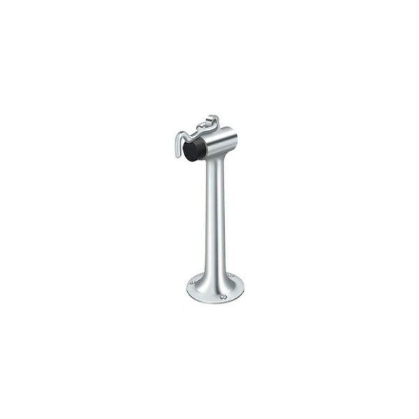 Deltana Floor Mount; 8 Bumper with Hook & Eye; Heavy Duty; Bright Chrome Finish - DSF830U26