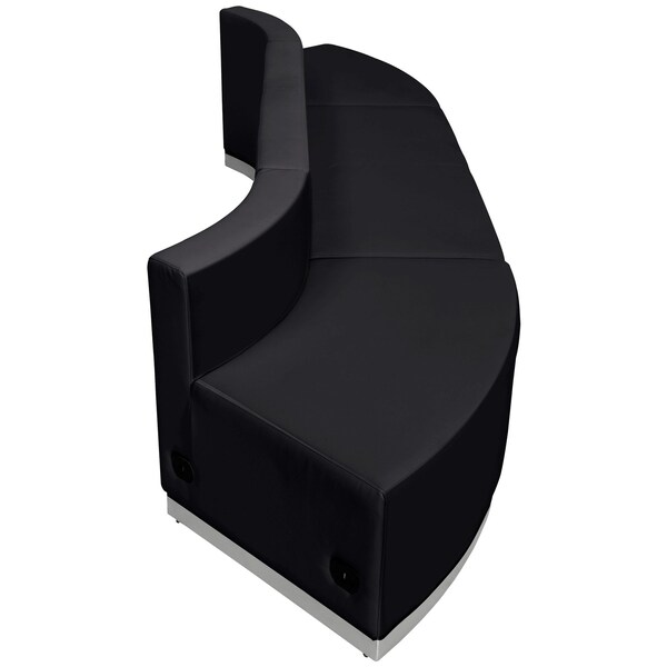 Flash Furniture 3 pcs. Living Room Set, 25-1/4" to 33-1/2" x 27", Upholstery Color: Black, Series: Alon - ZB-803-780-SET-BK-GG