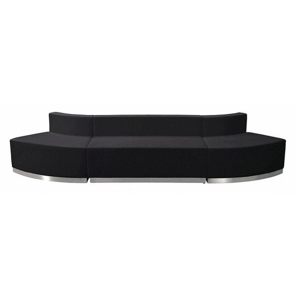 Flash Furniture 3 pcs. Living Room Set, 25-1/4" to 33-1/2" x 27", Upholstery Color: Black, Series: Alon - ZB-803-780-SET-BK-GG