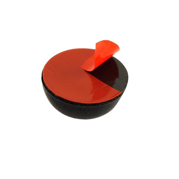 Vestil ROUNDED RUBBER DOME BUMPERS 0.75X0.75 IN, PK50 - RDB-075