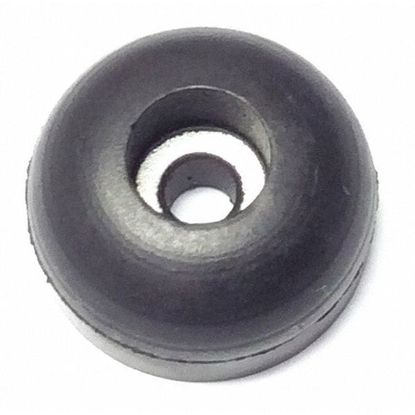 Zoro Select Bumper, Rubber, Black, 5/16"H x 5/16"W, PK.25 - 2088W-017