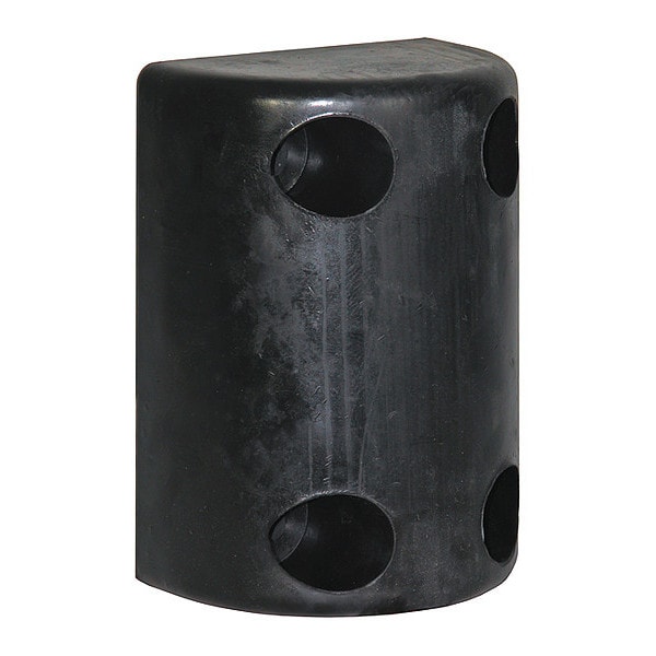 Buyers Products Precision Molded Rubber Bumper - 5-1/2 x 3-23/32 x 7-5/8 Inch Tall - Set of 2 - B4500