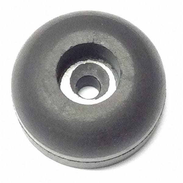 Zoro Select Bumper, Rubber, Black, 5/16"H x 5/8"W, PK.25 - 208W-017