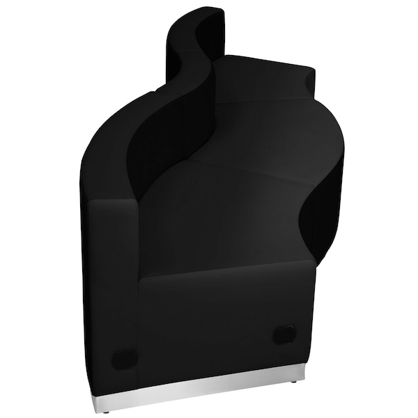 Flash Furniture 3 pcs. Living Room Set, 25-1/4" to 27-1/2" x 27", Upholstery Color: Black - ZB-803-720-SET-BK-GG