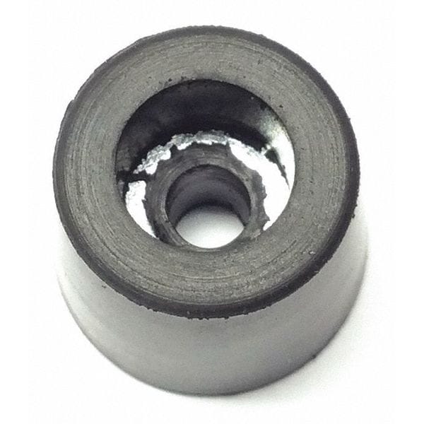 Zoro Select Bumper, Rubber, Black, 1/2"H x 1/2"W, PK.25 - 2082W-034K