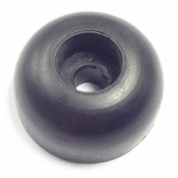 Zoro Select Bumper, Rubber, Black, 3/8"H x 3/8"W, PK.25 - 2085W-017