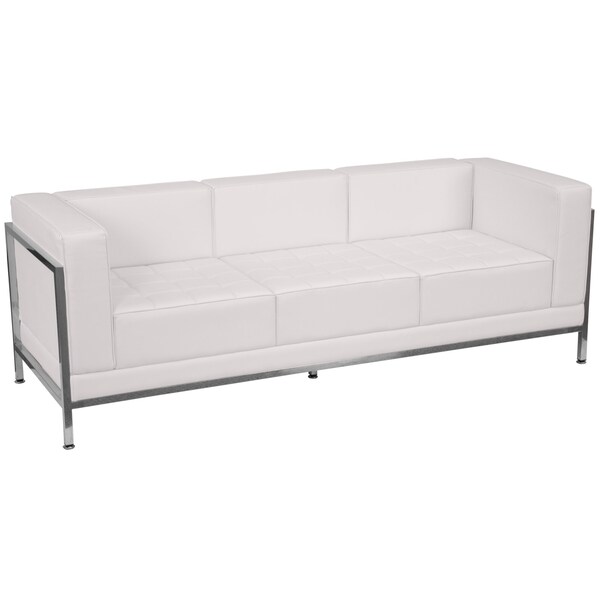 Flash Furniture 12 pcs. Living Room Set, Upholstery Color: White - ZB-IMAG-SET21-WH-GG