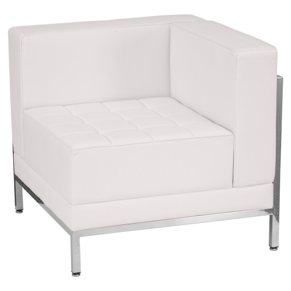 Flash Furniture 12 pcs. Living Room Set, Upholstery Color: White - ZB-IMAG-SET21-WH-GG