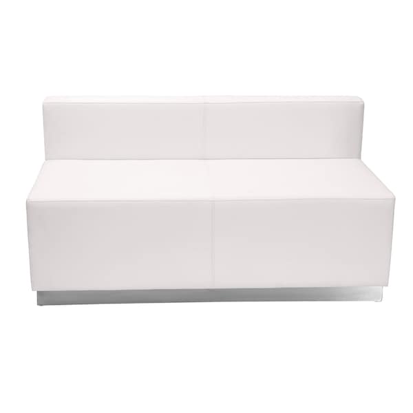 Flash Furniture 6 pcs. Living Room Set, 25-1/4" to 77" x 27", Upholstery Color: White - ZB-803-510-SET-WH-GG