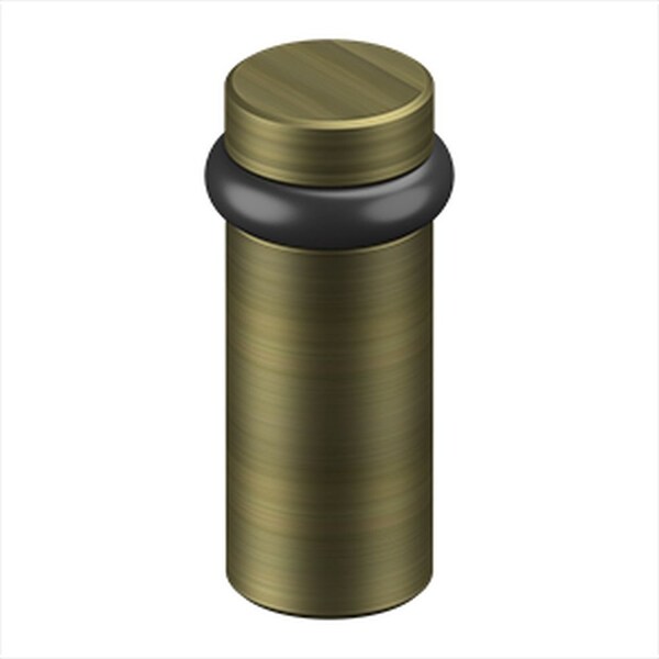 Deltana Round Universal Floor Bumper 3 Antique Brass Finish - UFB6000U5