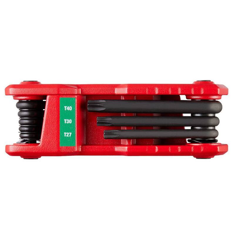 Juego de Llaves Plegables Milwaukee de 8 llaves Torx Hexagonales con Juego de 17 Llaves Hexagonales Plegables (25 piezas) - 48-22-2184-48-22-2183