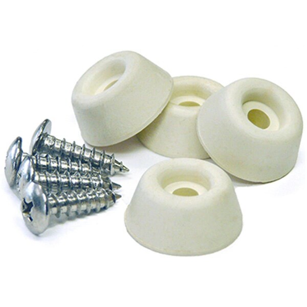 Active Athlete 0.87 in. TruGuard Screw-on Rubber Bumpers, Almond, 4PK - AC3841401