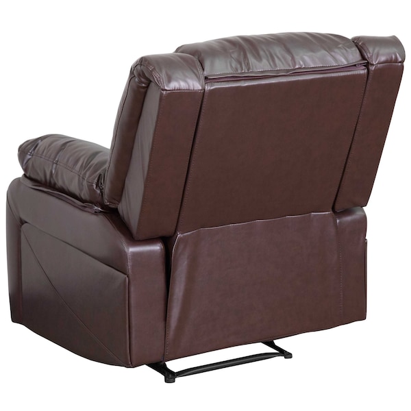Flash Furniture Recliner, 31" to 64" x 26" to 36", Upholstery Color: Brown - BT-70597-1-BN-GG