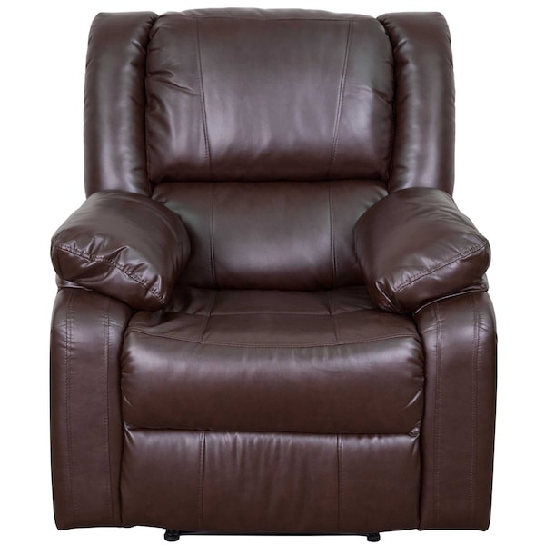 Flash Furniture Recliner, 31" to 64" x 26" to 36", Upholstery Color: Brown - BT-70597-1-BN-GG