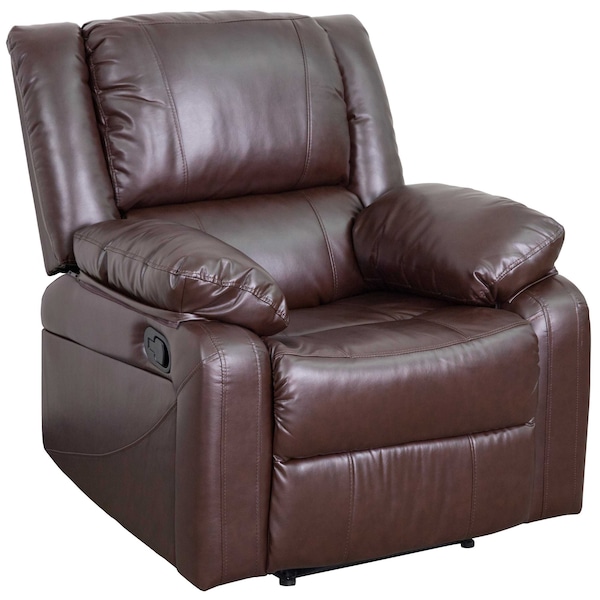 Flash Furniture Recliner, 31" to 64" x 26" to 36", Upholstery Color: Brown - BT-70597-1-BN-GG